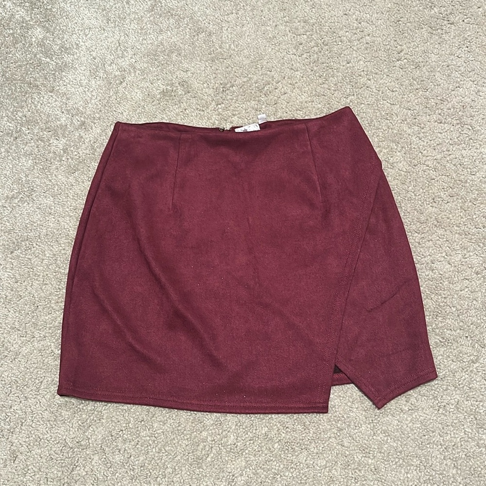 Suede Mini Skirt